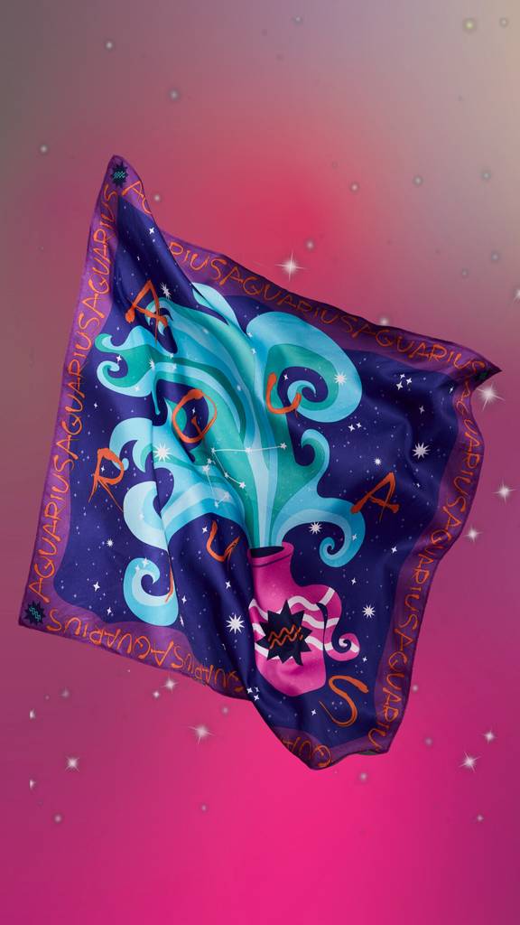 Aquarius Knot Wrap - 70cm x 70cm