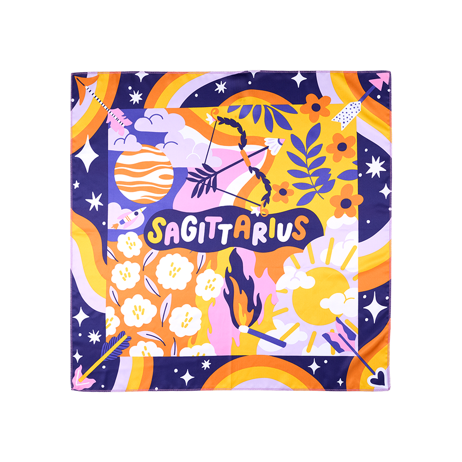 Sagittarius Knot Wrap - 70cm x 70cm